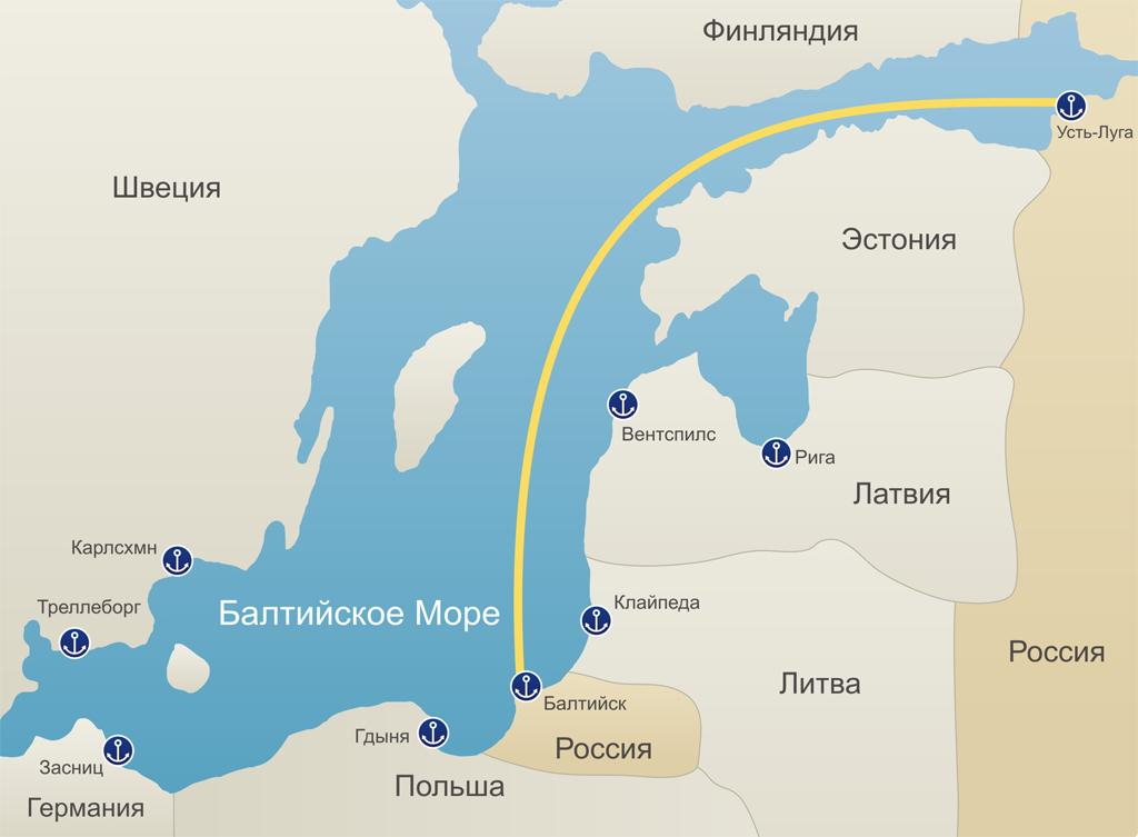 Паровозный маршрут Санкт-Петербург-Калининград